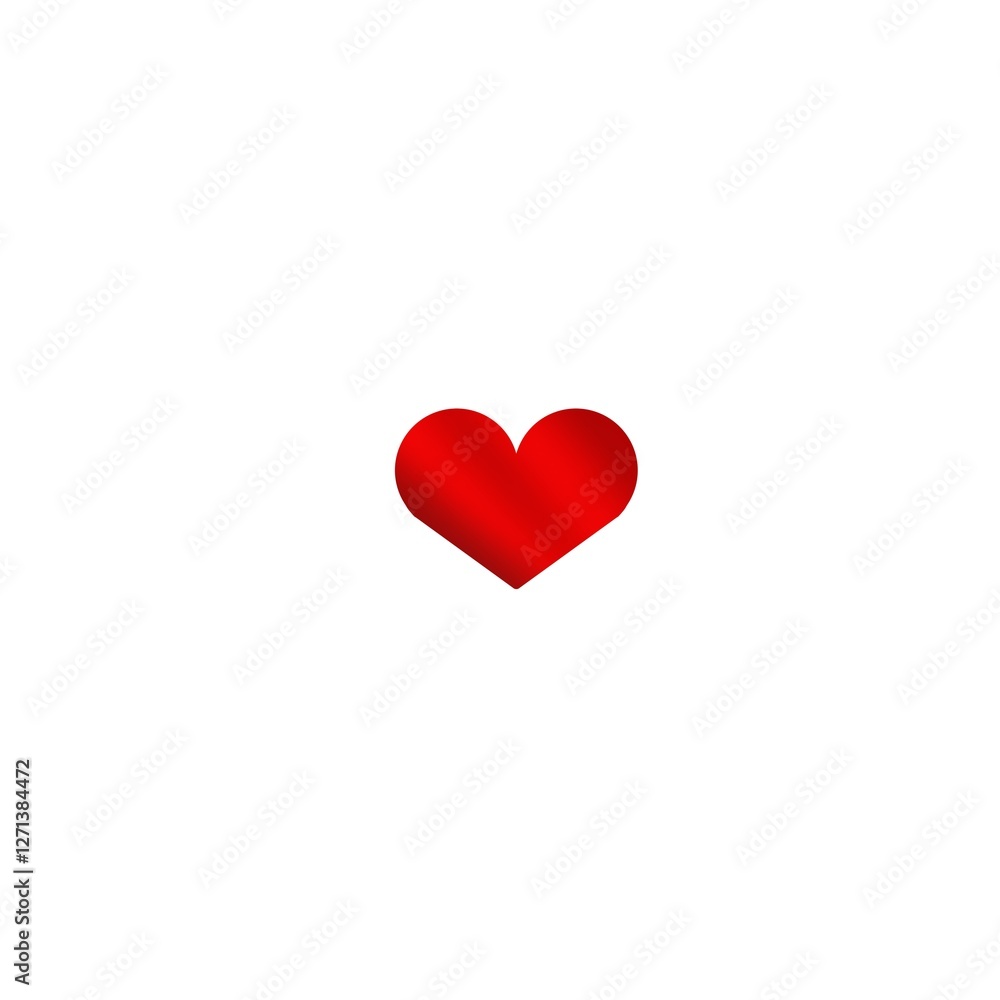 red heart isolated on white red heart isolated on white