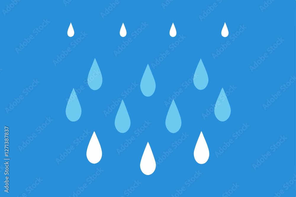 water drops on a blue background water drops on a blue background