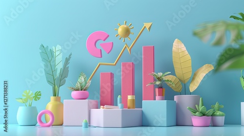 Cartoon illustration of a birthday cake with candles, vector icon design for business, baby, and toy themes, perfect for infographics and symbols
