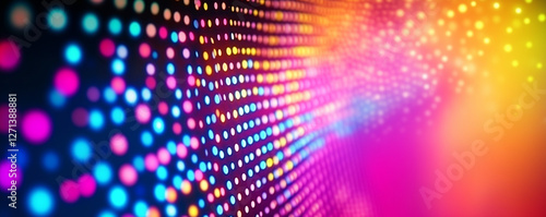 Wallpaper Mural Colorful Futuristic Abstract Background - Digital LED Light Design, AI Torontodigital.ca