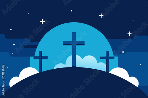 cross on a cemetery