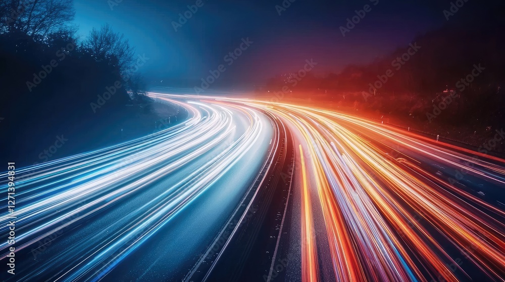 an image featuring abstract light trails in motion. an image featuring abstract light trails in motion.