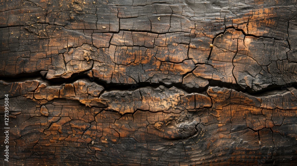 A detailed view of an old wooden surface with cracks, captured from above, showcasing a beautiful wood texture background A detailed view of an old wooden surface with cracks, captured from above, showcasing a beautiful wood texture background
