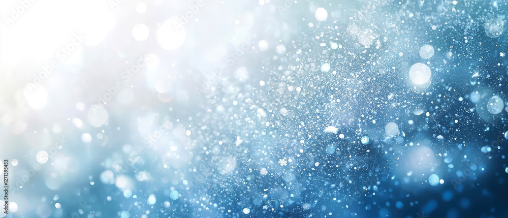 Abstract blue bokeh background with soft glowing light, floating shimmering particles. Dreamy, elegant, modern design with a sense of depth and motion.Banner for branding, digital art.Generative ai Abstract blue bokeh background with soft glowing light, floating shimmering particles. Dreamy, elegant, modern design with a sense of depth and motion.Banner for branding, digital art.Generative ai