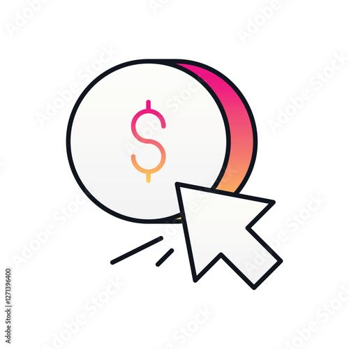 Pay Per Click vector icon