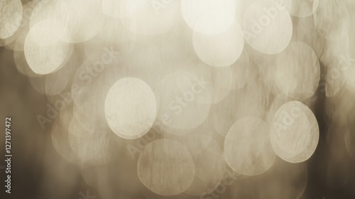 Soft Bokeh Lights, Warm Tones, Blurred Background, Abstract Image, for Wallpaper or Design photo