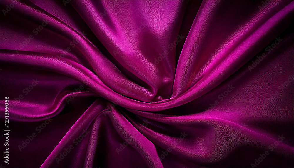 Obraz premium Dark purple pink silk satin background. The rich plum color and silky texture of satin a sophisticated and glamorous look, perfect for high end designs or any project that needs a luxurious