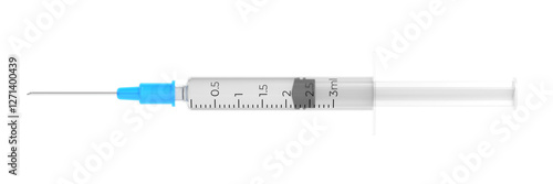 Konstfotografi Syringe. Isolated. 3d illustration.