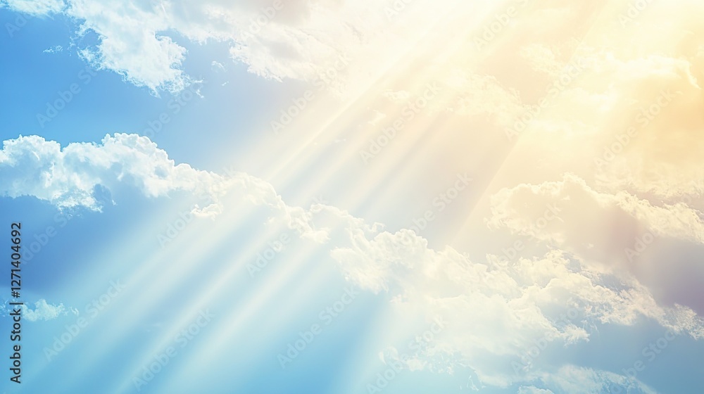 Fototapeta premium an image of soft light rays breaking through, creating a dreamy effect.