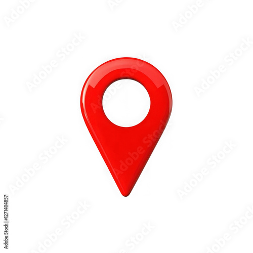 red pin point. map address location pointer symbol 