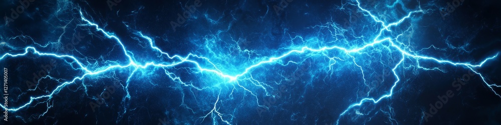 Blue Lightning Strike Background, Abstract Electric Discharge, Plasma Effect Texture With Spark Blue Lightning Strike Background, Abstract Electric Discharge, Plasma Effect Texture With Spark