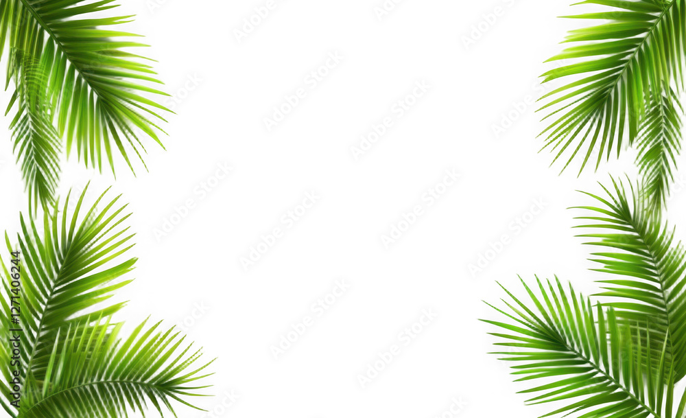 Naklejka premium Green leaves Plant isolated