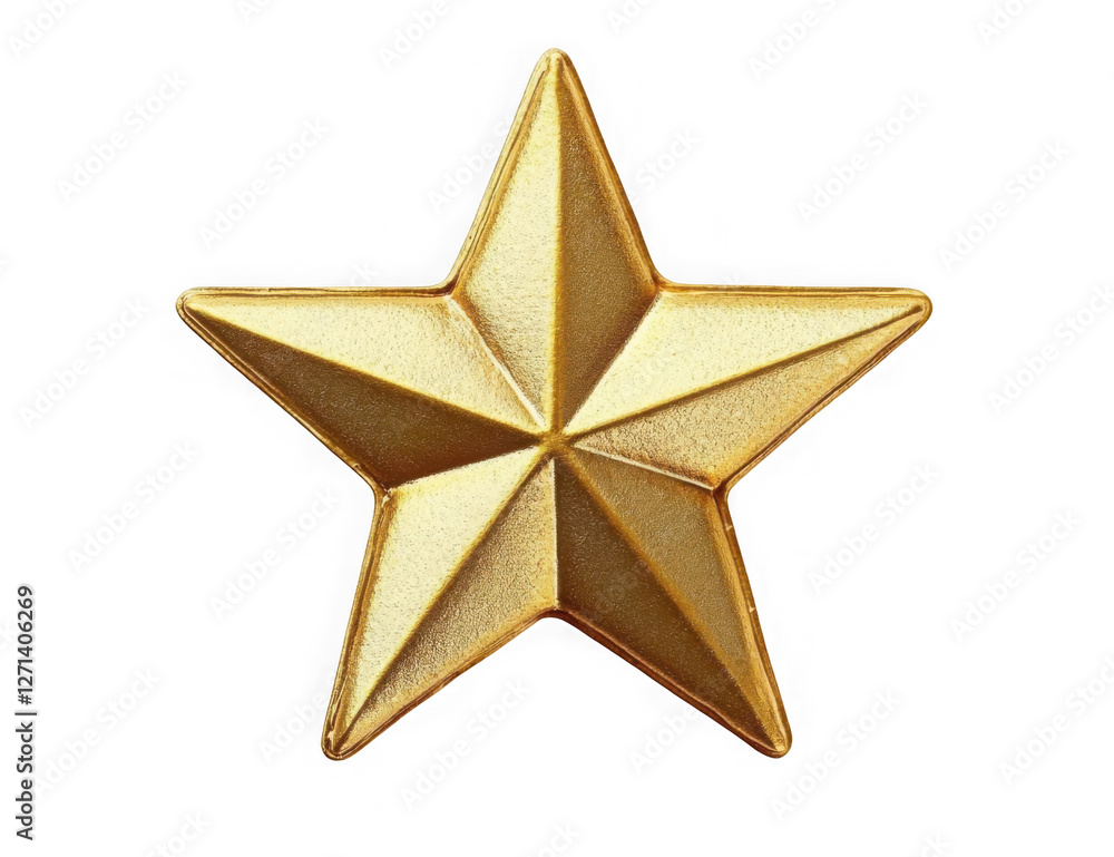 Fototapeta premium Golden Star Christmas Tree Topper 
