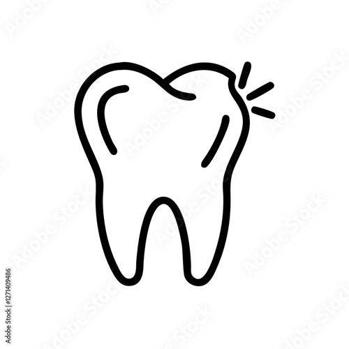 Tooth Dental Care Icons – Oral Hygiene, Dentist Tools & Healthy Teeth Symbols