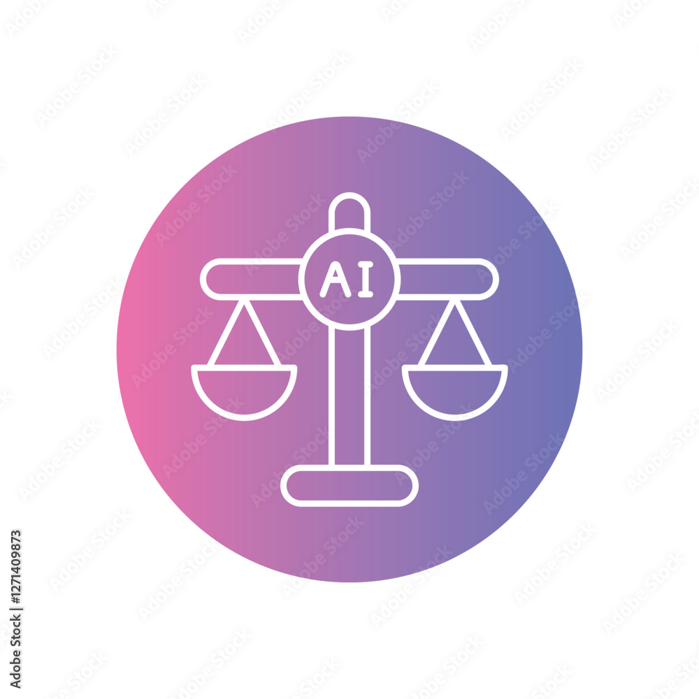 Ai Regulation icons vector stock illustration