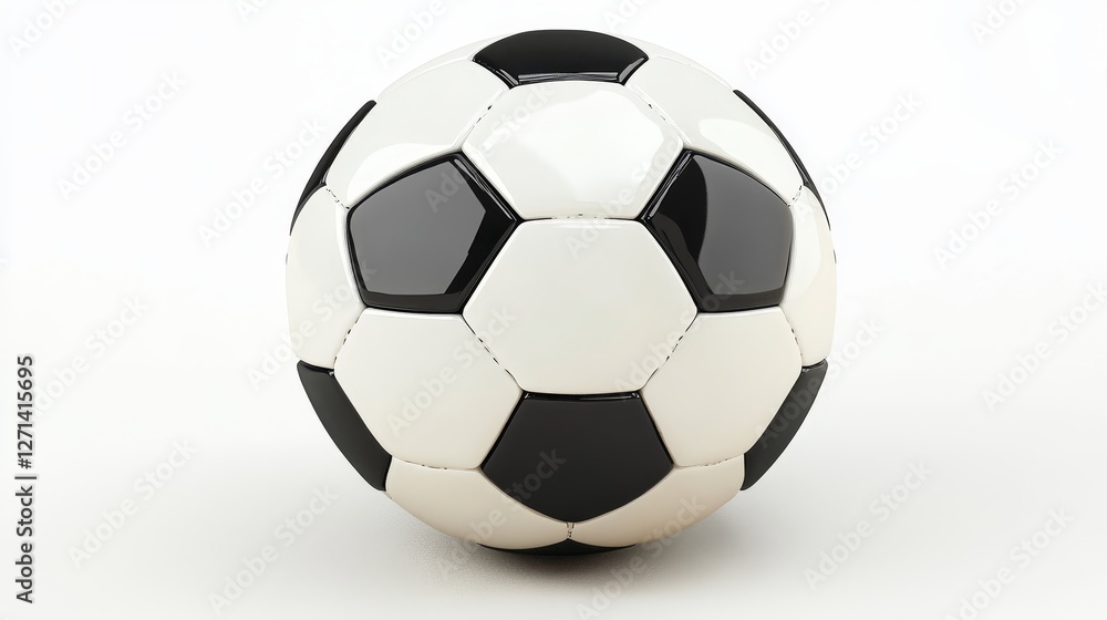 Fototapeta premium soccer ball on white background