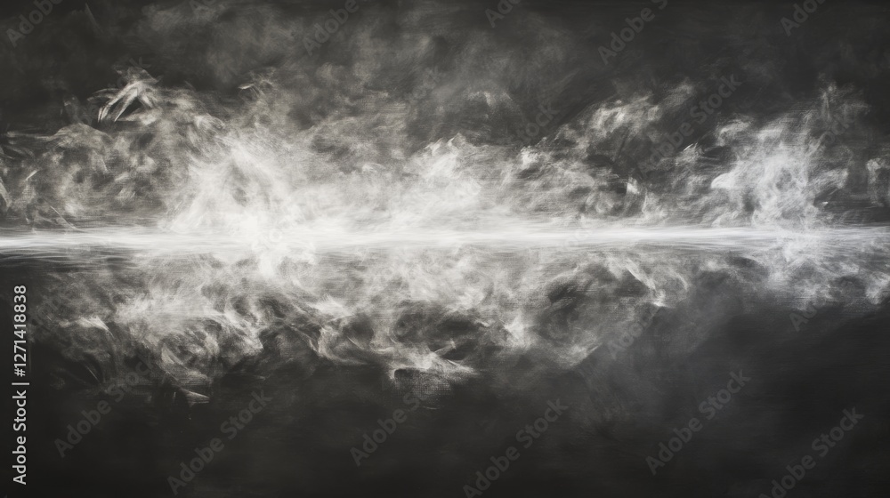 Fototapeta premium Ephemeral Light Waves on a Dark Canvas
