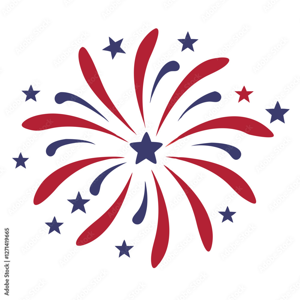 Fototapeta premium fourth of july fireworks