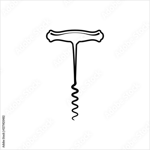 Corkscrew Opener Icon,