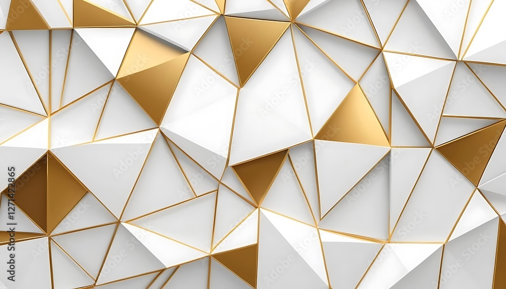 Sophisticated geometric background with golden accents creates elegance Sophisticated geometric background with golden accents creates elegance