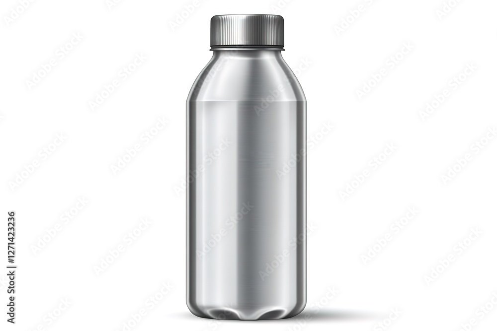 Blank Metallic Bottle Mockup for Design Blank Metallic Bottle Mockup for Design