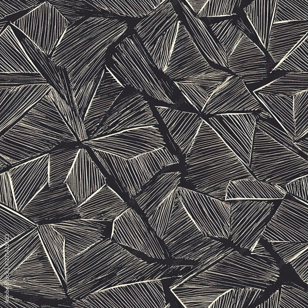 Hand drawn Triangles Seamless Pattern Organic Imperfect Lines for Textile Design Hand drawn Triangles Seamless Pattern Organic Imperfect Lines for Textile Design