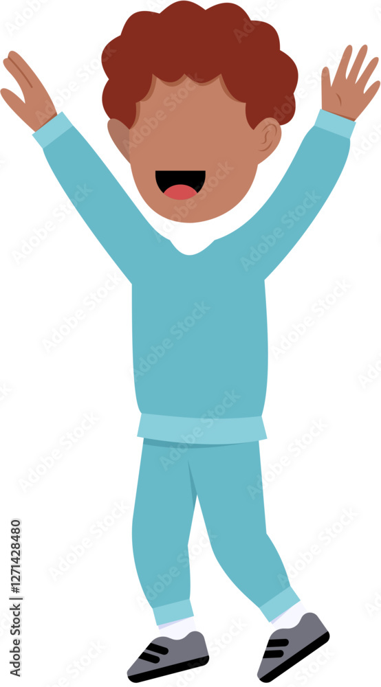 Character Of Happy Little Boy Character Of Happy Little Boy