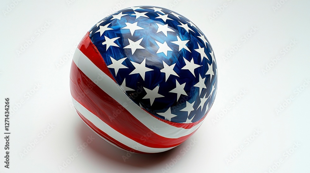 Spherical USA Patriotic Symbol Independence Celebration Design Art Spherical USA Patriotic Symbol Independence Celebration Design Art
