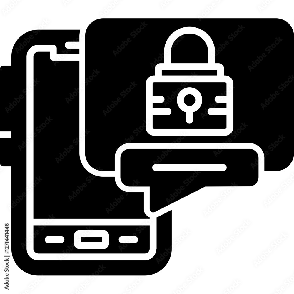Mobile Lock Icon Mobile Lock Icon