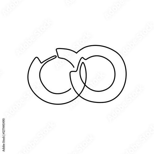 line art earring