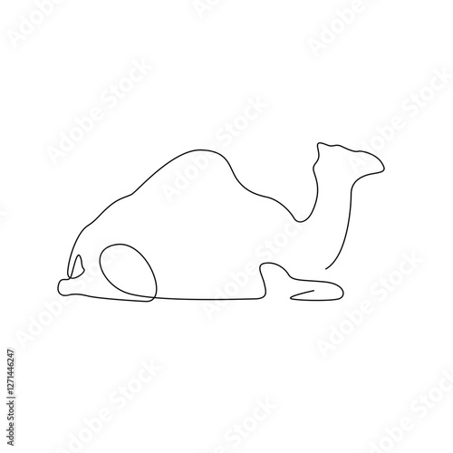 one line camel