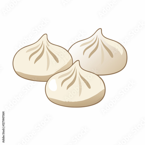 dim sum traditional chinese dumplings asian food vector  illustration