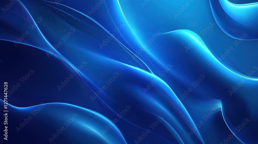 Obraz premium Abstract bright blue background. Vector design
