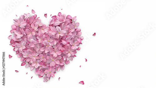 pink heart shaped flowers