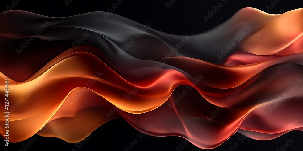 Obraz premium Abstract Flowing Fabric Design (8)