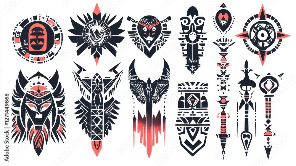 Fototapeta premium Tribal Ink Art