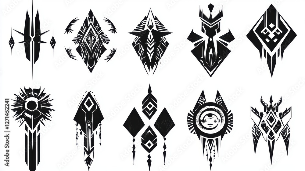 Fototapeta premium Tribal Ink Art