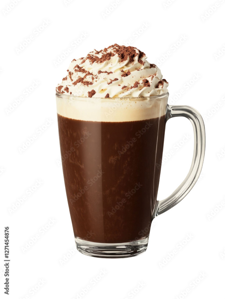 Irish Coffee with Whipped Cream and Chocolate Shavings Irish Coffee with Whipped Cream and Chocolate Shavings