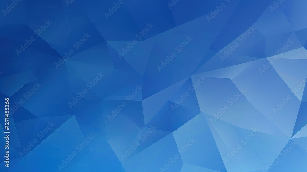 Fototapeta premium Abstract blue geometric background with varying shades and angles, suitable for digital design (1)