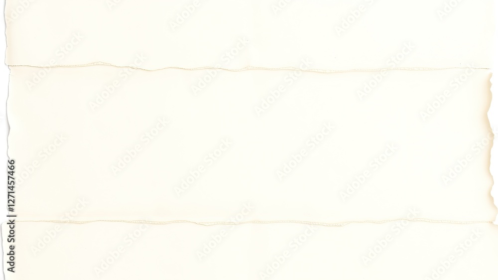 Obraz premium Aged Paper with Faded Lines and Torn Edges