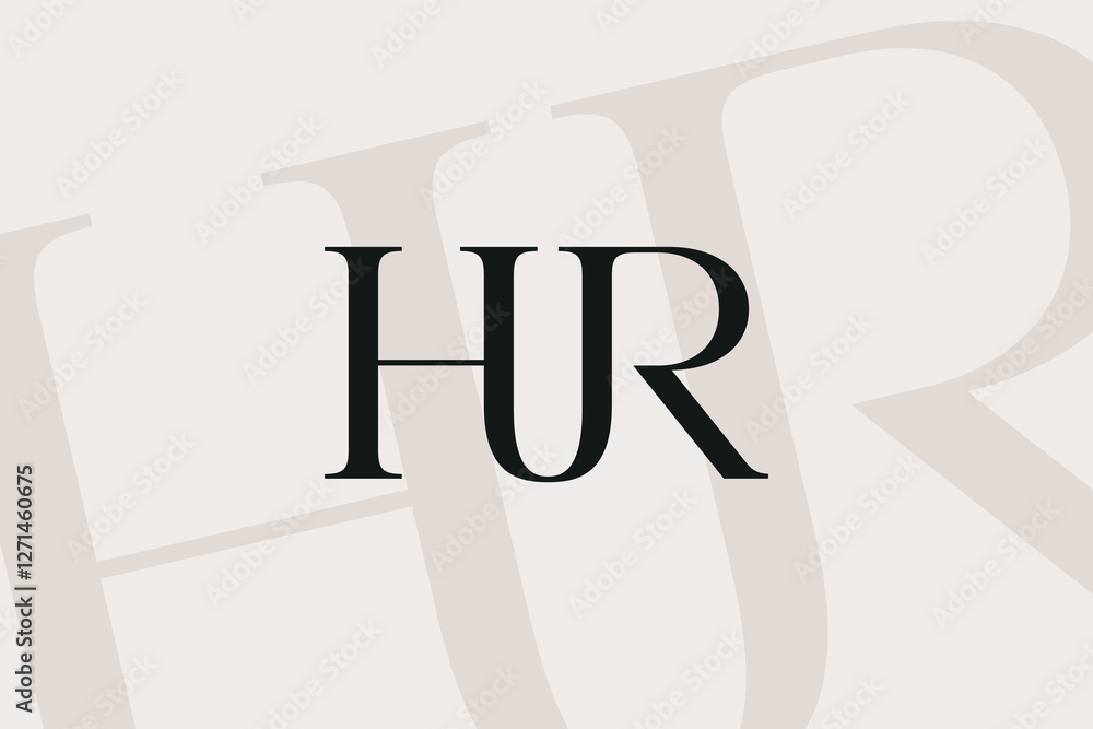 HR or RH letter logo icon design. Classic style luxury initials monogram. HR or RH letter logo icon design. Classic style luxury initials monogram.