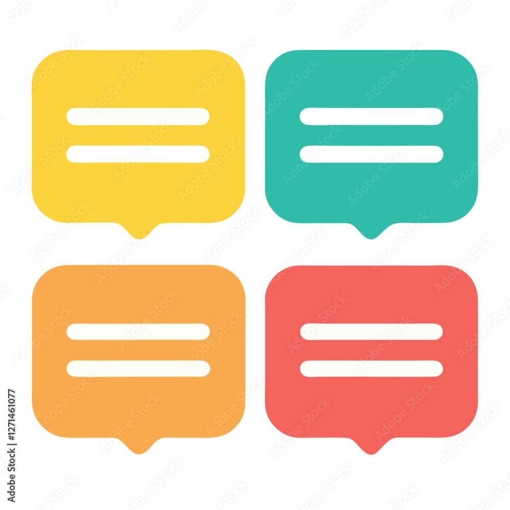 Minimalist Speech Bubble Vector Design. Minimalist Speech Bubble Vector Design.