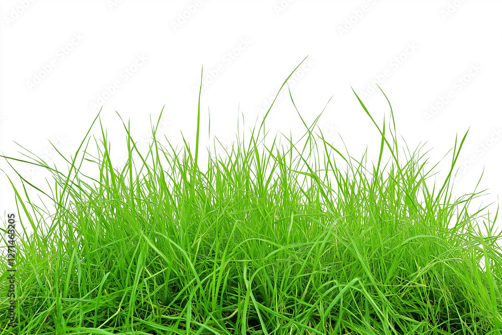 Fototapeta premium Perfect green Grass, Isolated. Generative AI