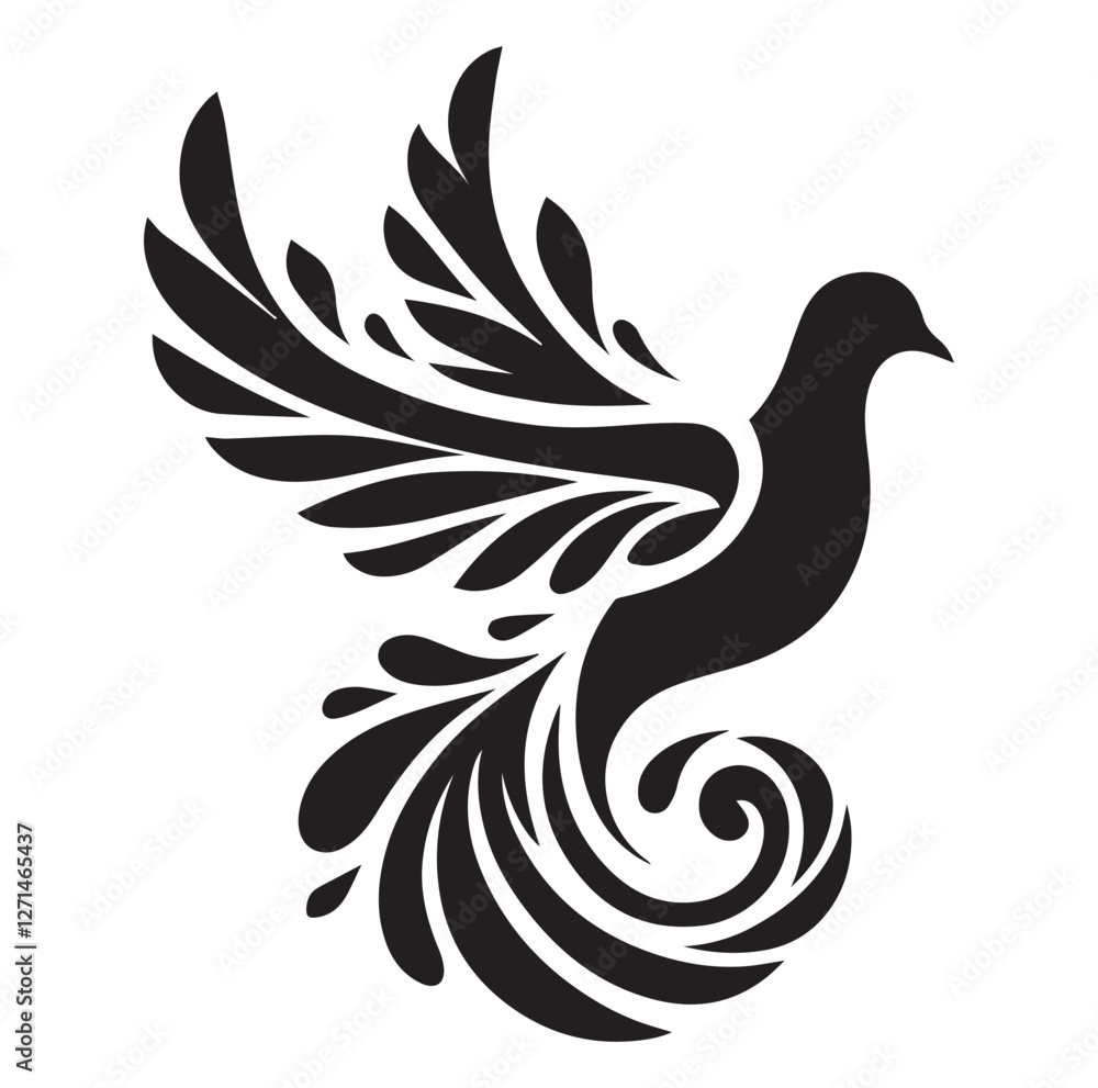 Obraz premium Black dove