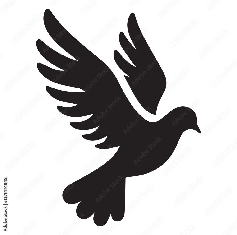 Obraz premium Black dove