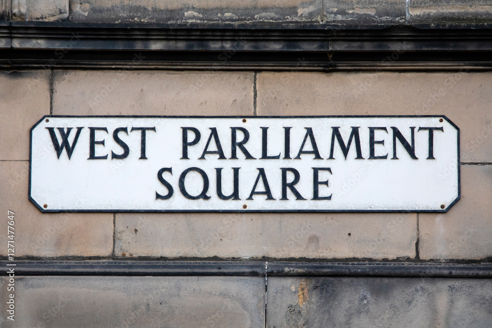 West Parliament Square in Edinburgh, Scotland West Parliament Square in Edinburgh, Scotland