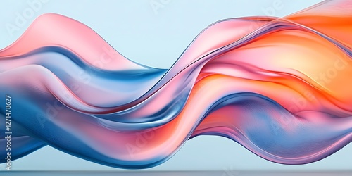 Abstract Fluid Flowing Colors