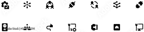 Set of Wired Network icons