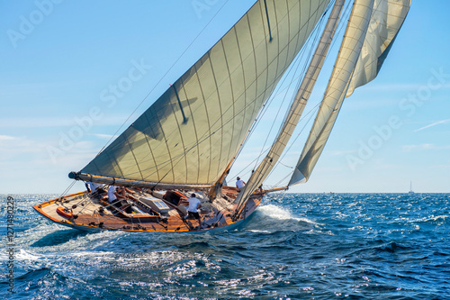 Sailing yachts regatta. Yachting. Sailing race