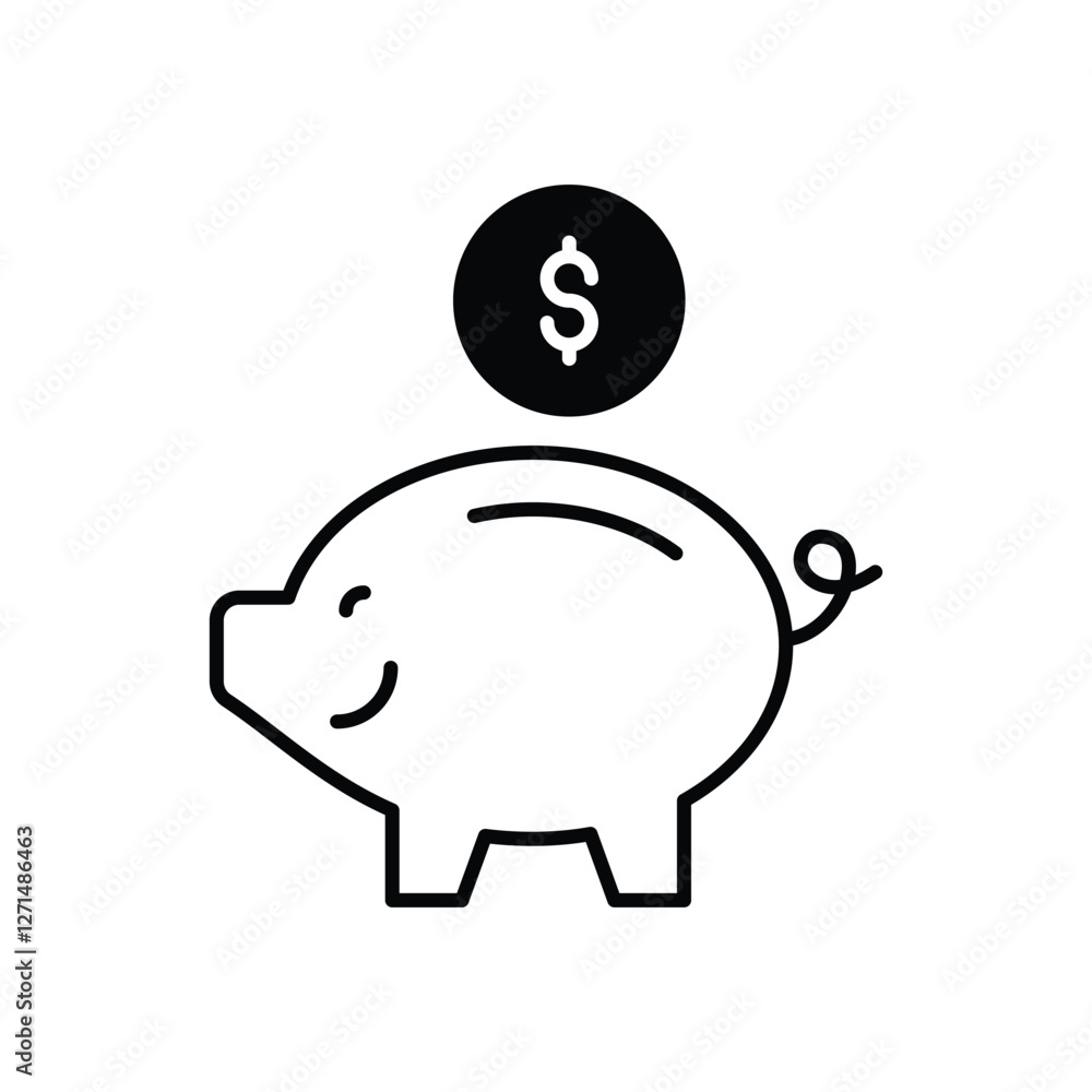 Obraz premium Save Money vector icon